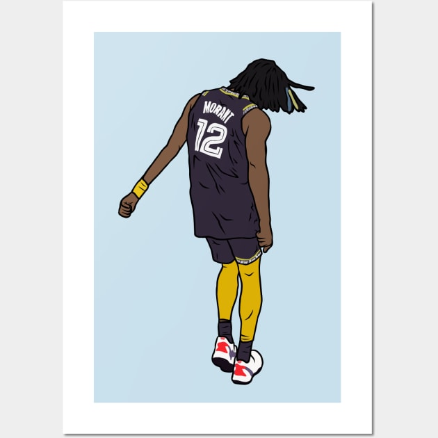 Ja Morant Griddy Wall Art by rattraptees